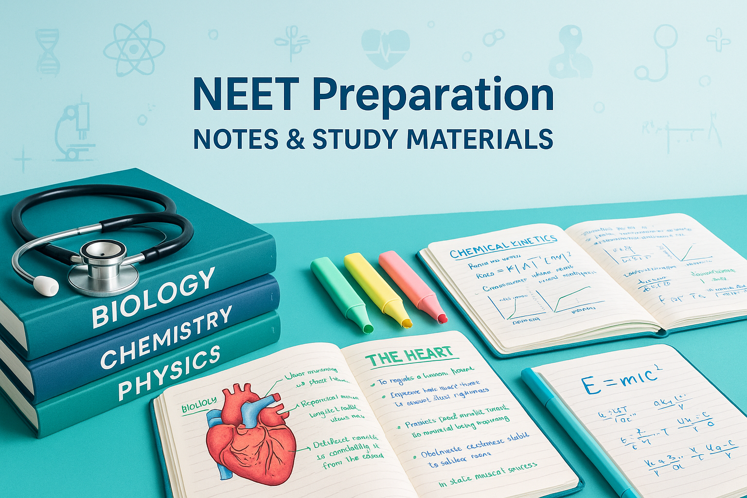 I AM SELLING NOTES BOOKS OF NEET PREAPARE PHOTO FOR LANDING PAGE
